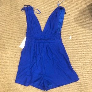NWT royal blue romper size M